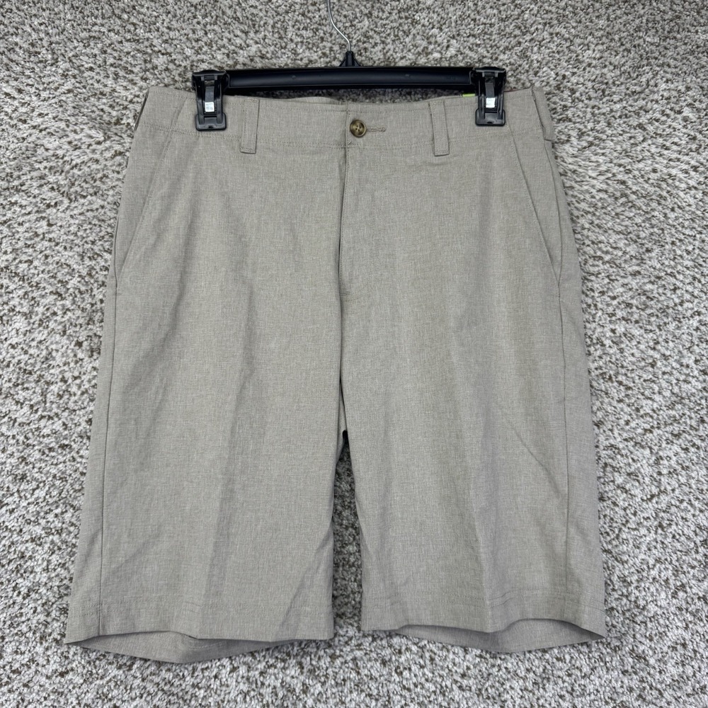 NEW Ben Hogan Performance Golf Shorts Men's Size 30 Beige Stretch UPF 50 Wicking